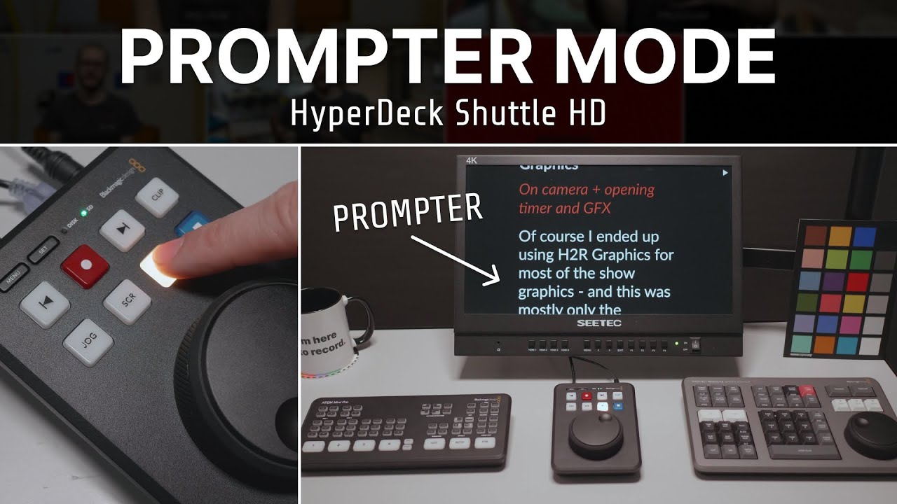Prompter mode - HyperDeck Shuttle HD