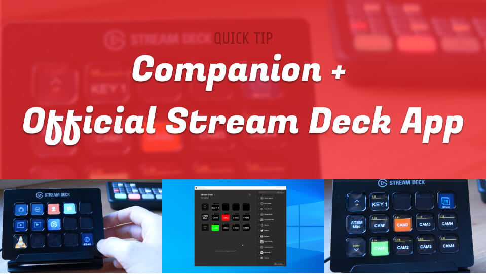 Companion & Official Stream Deck app